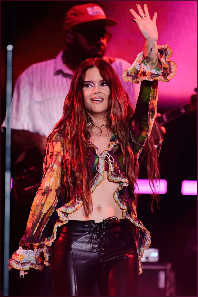 Maren Morris performs at OUTLOUD Music Festival At 2025 WeHo Pride on May 30, 2025 in West Hollywood, California.